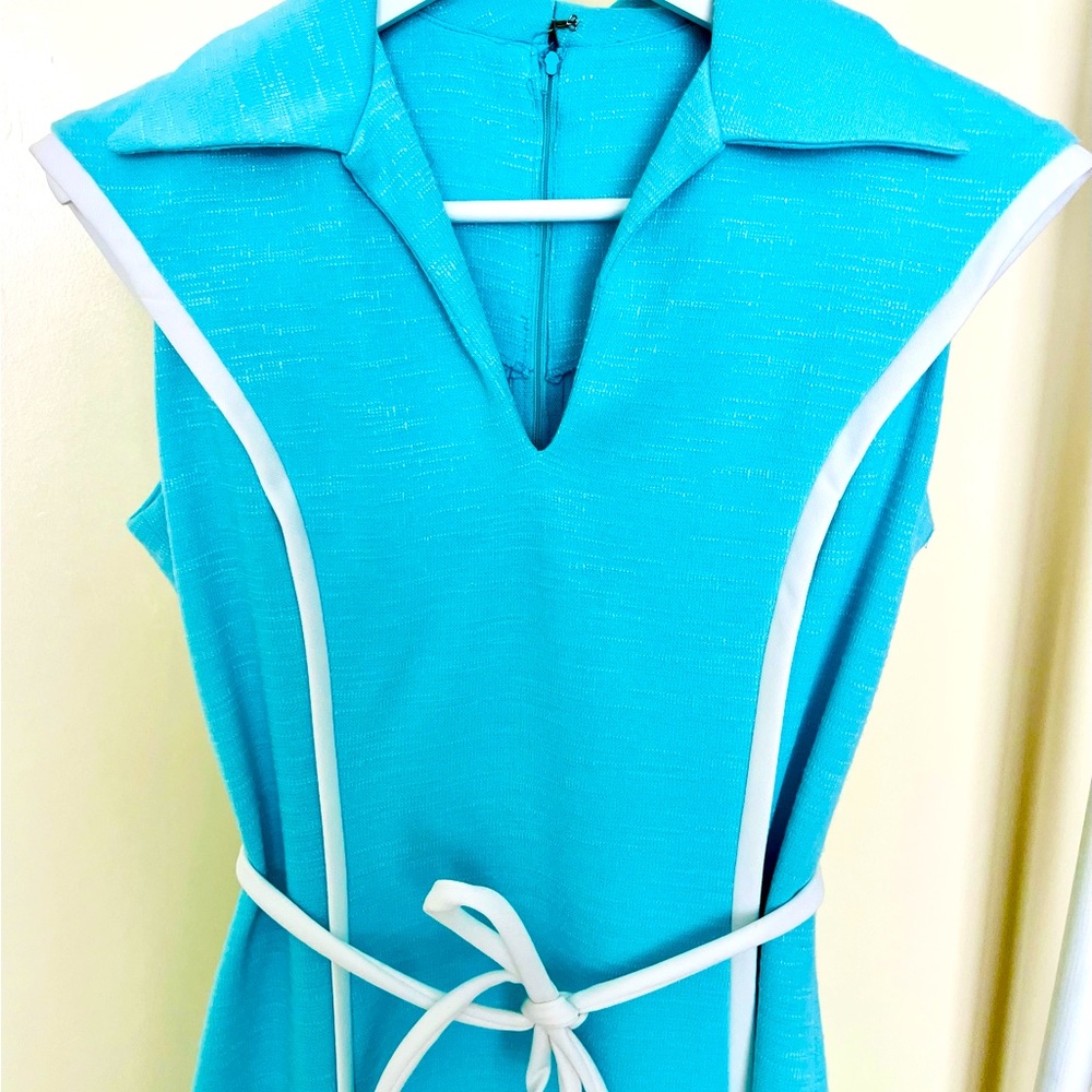 FLAIR Vintage Blue Dress 8